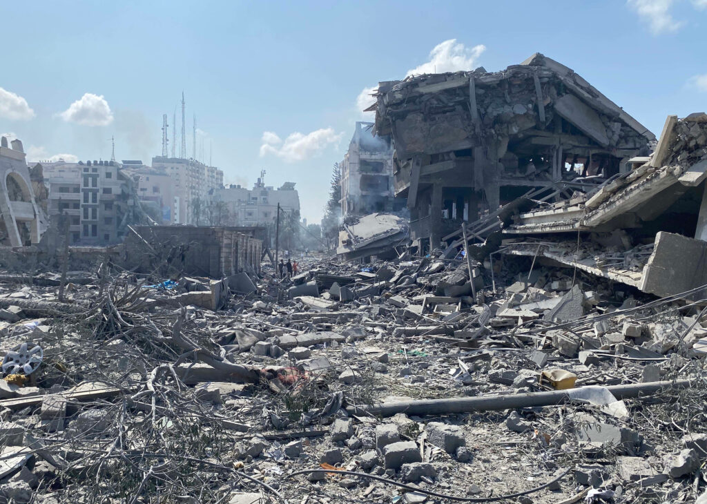 Damage in Gaza Strip during the October 2023 28